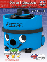 Henry JAMES JVP 180 BAGGED CYLINDER SKY BLUE User manual