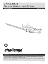 Challenge 45cm Cordless Hedge Trimmer User manual