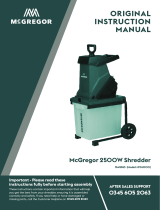 McGregor Impact Shredder User manual