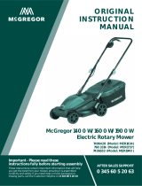 McGregor 34cm Corded Rotary Lawnmower User manual
