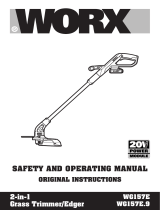 Worx WG927E Cordless 34cm Mower & Trimmer Kit User manual