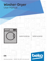 Beko WDB7426R1W 7KG / 4KG 1200 Spin Washer Dryer User manual