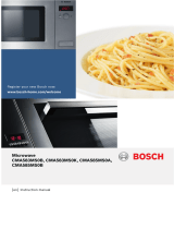 Bosch CMA583MS0B 900W Built In Microwave User manual
