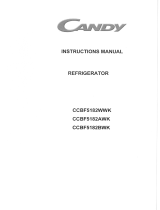 Candy CCBF5182BWK Fridge Freezer User manual