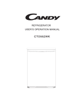 Candy CTO552WK Under Counter Fridge User manual