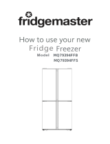 Fridgemaster MQ79394FFS American Fridge Freezer User manual
