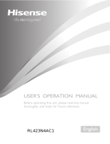 Hisense RL423N4AC1 User manual