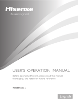 Hisense RQ689N4AC1 American Fridge Freezer User manual