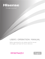 Hisense RF697N4ZS1 User manual