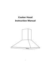 Hoover HCE190X 90cm Cooker Hood User manual