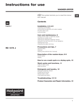 Hotpoint F100283 User manual