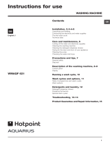 Hotpoint F096303 User manual