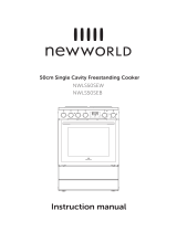 New World NWLS50SEB Single Oven Electric Cooker User manual