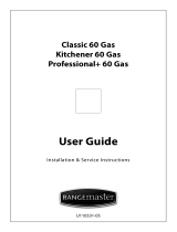 Rangemaster PROP60NGFBL/C Professional Gas Cooker User manual