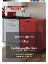Swan SR11030BLN RETRO LARDER User manual