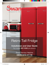 Swan SR11050RN RETRO TALL FRIDGE RED User manual