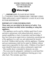 White Knight C8317WV INT VENT DRYER WHI Owner's manual