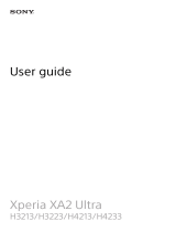 Sony SIM Free XA2 Ultra 32GB Mobile Phone User manual