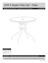 Argos Home 4 Seater Metal Patio Set User manual