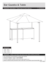 Argos HomeBar Gazebo, Table & Chairs Set