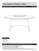 Argos Seychelles Table 801/8300 User manual