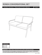 Argos HomeRonda 4 Seater Metal Sofa Set