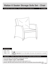 Argos Home 6 Seater Rattan Effect Sofa Set User manual