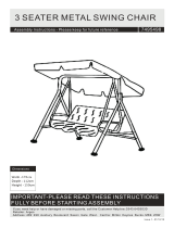 Argos Home 3 Seater Metal Swing Chair User manual