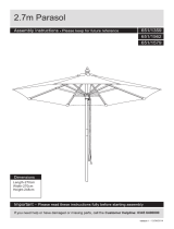 Argos Home2.7m Water Repellent Garden Parasol