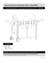 Deluxe 6 Burner Gas BBQ User manual