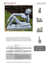 Solstice Sculptures NIKITA STATUE GRANITE User manual