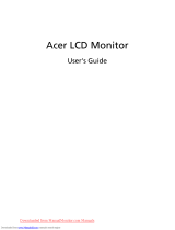 Acer K272 Series 27 Inch LED FHD Monitor User manual