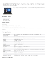 HP 14 Inch Intel Pentium 4GB 128GB Laptop User manual