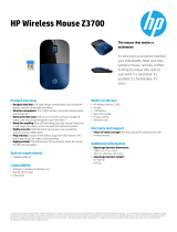 HP Z3700 Wireless Mouse User manual