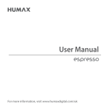 Humax H3 Espresso Smart TV Box User manual
