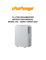 Challenge 12 Litre Dehumidifier User manual