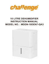 Challenge 10 Litre Dehumidifier User manual