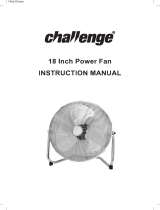 Challenge Chrome High Velocity Tilting Fan User manual
