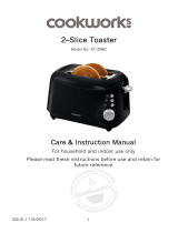 Cookworks 2 Slice Toaster User manual