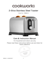 Cookworks 2 Slice Toaster User manual