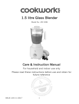 Cookworks 1.5L GLASS BLENDER User manual