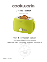 Cookworks 2 Slice Toaster User manual