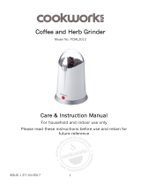 Cookworks Coffee and Herb Grinder User manual