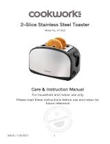 Cookworks 2 Slice Toaster User manual