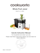 Cookworks Whole Fruit Juicer User manual