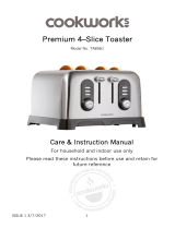 Cookworks 4 Slice Toaster User manual