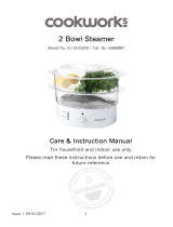 Cookworks 2 Bowl Steamer User manual