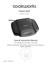 Cookworks 2 Portion Panini Grill User manual