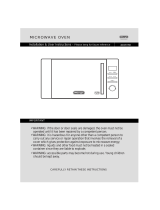 DeLonghi 800W Standard Microwave AM82 User manual