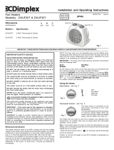 Dimplex DXUF30TN 3kW Upright Fan Heater User manual